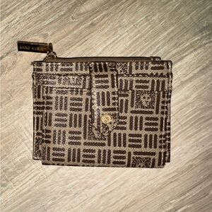 Anne Klein Brown Patterned Wallet